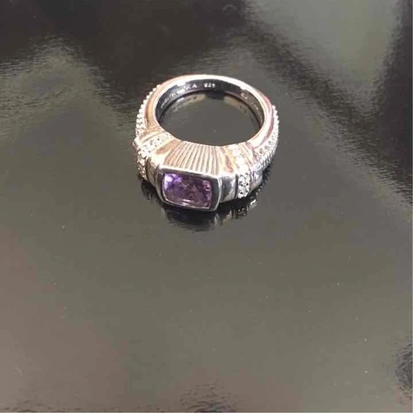 Judith Ripka RARE and HTF Amethyst Ring - Picture 3 of 8